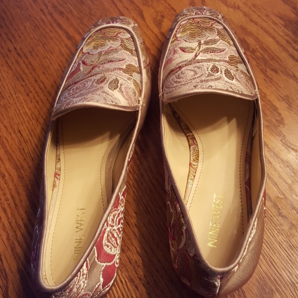 My loss, your gain...beautiful sateen flats